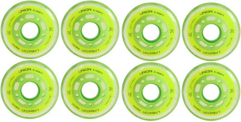 LABEDA Roller Hockey Wheels Union Premium Performance Inline Skate Wheel 8-Pack - Choose Size and Color - Image 1